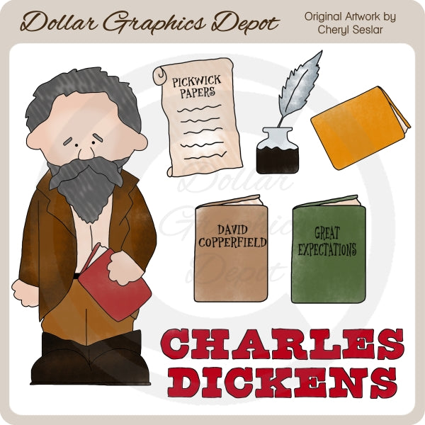 Charles Dickens - Clip Art
