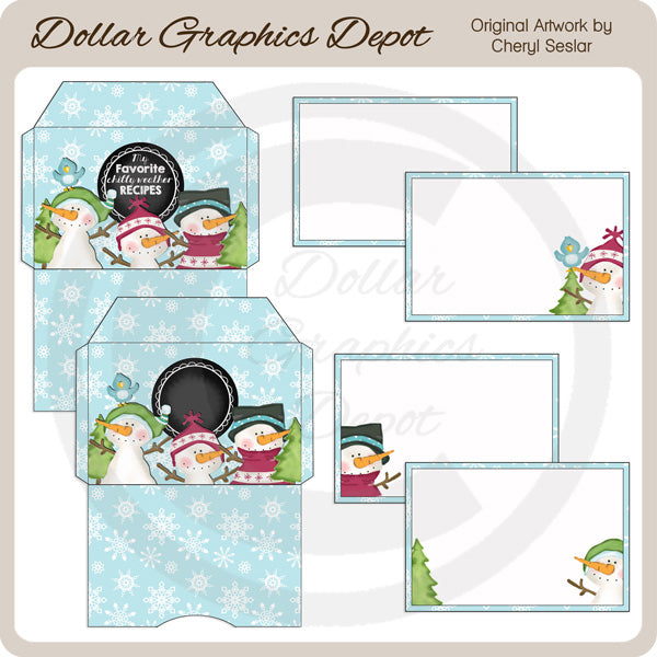 Chilly Weather - Recipe Card Set