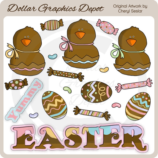 Chocolate Easter 2 - Clip Art