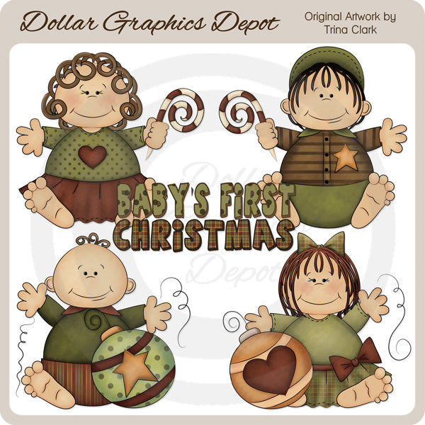 Christmas Babies 1 - Clip Art