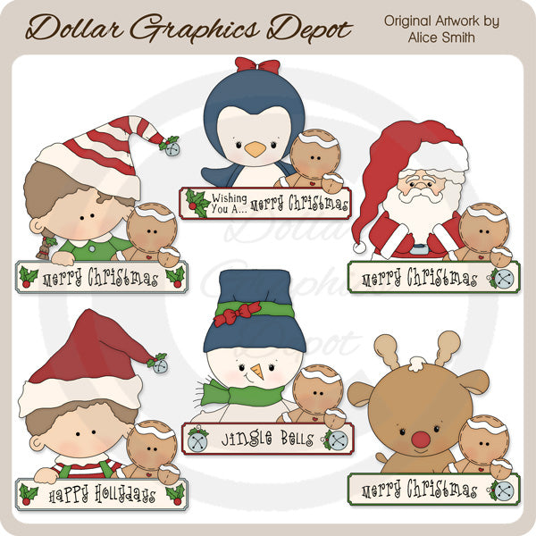 Christmas Greeting Pals - Clip Art - DCS Exclusive