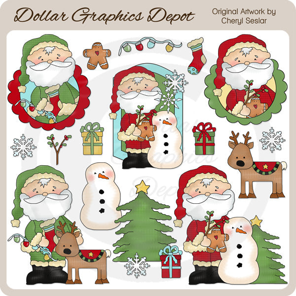 Christmas Santa - Clip Art