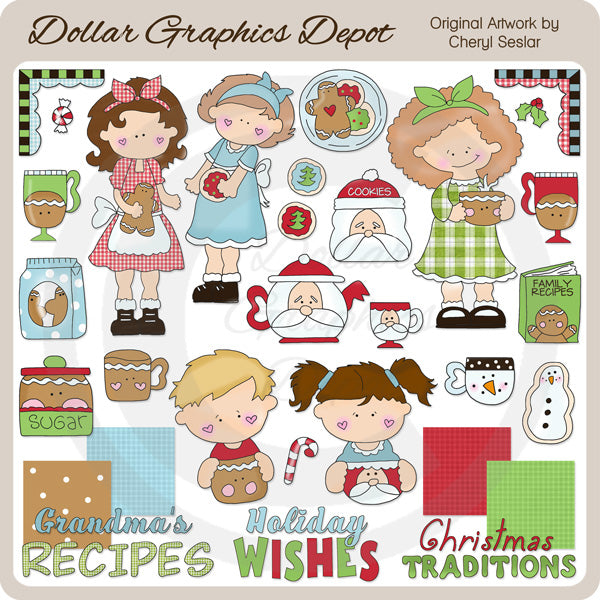 Christmas Traditions - Clip Art