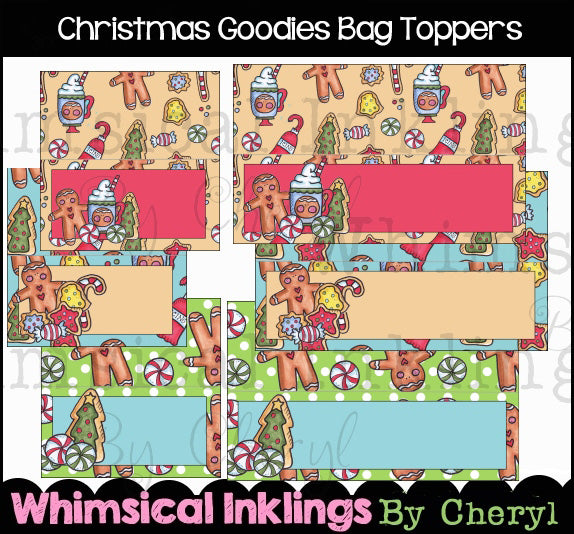 Christmas Goodies Bag Toppers  (WI)