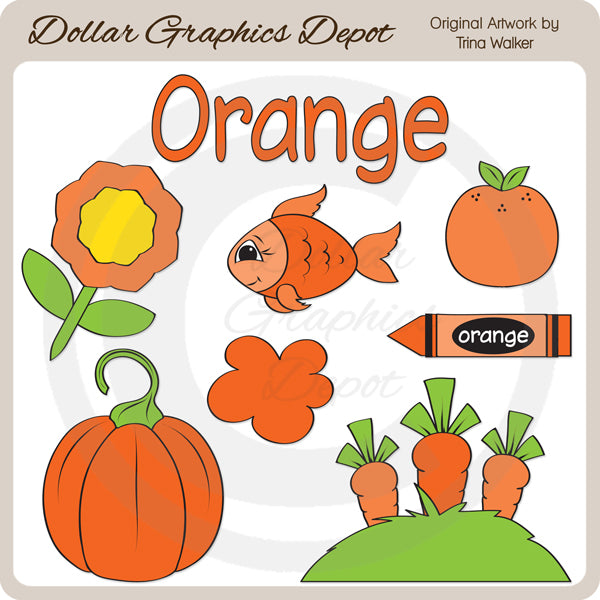 Colores - Naranja - Clipart