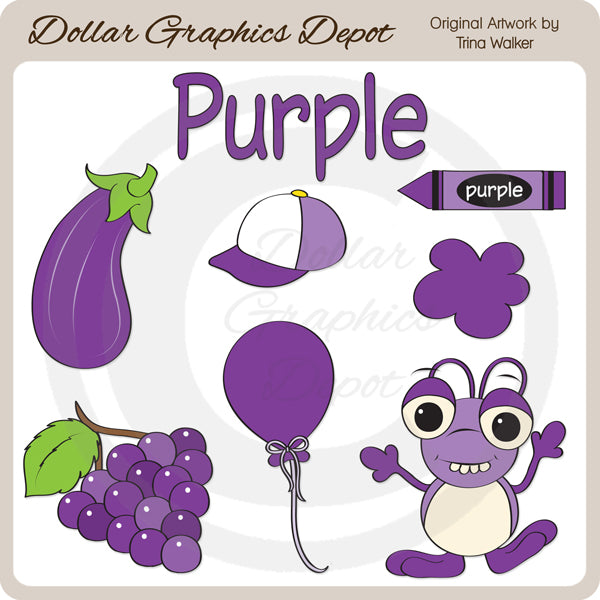 Colors - Purple - Clip Art