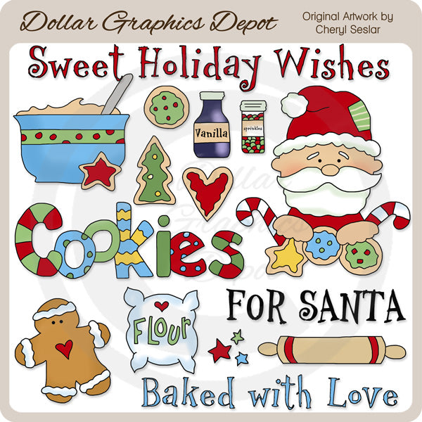 Cookies For Santa 1 - Clip Art