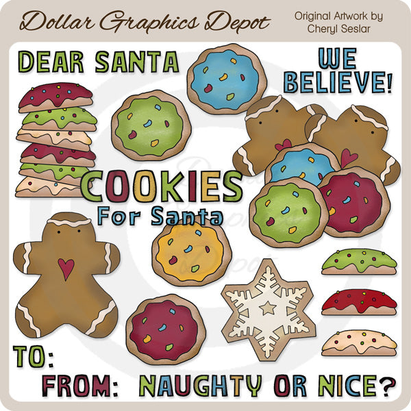 Cookies For Santa 2 - Clip Art