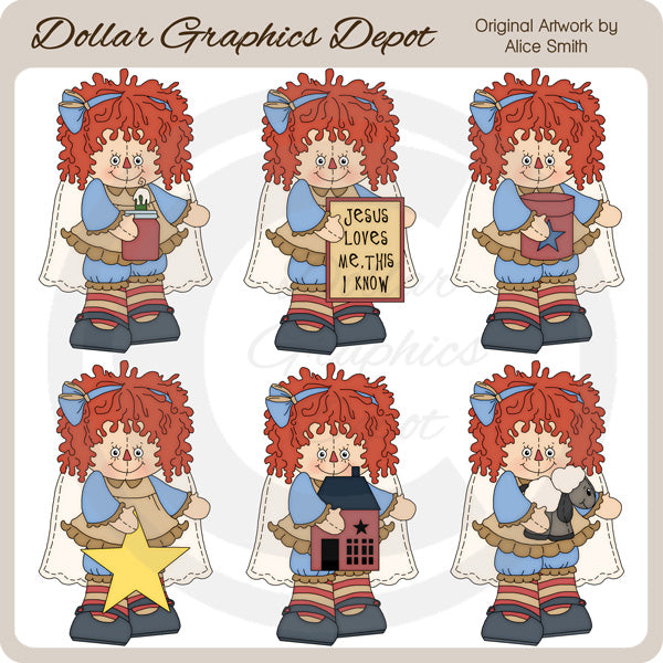 Country Annie Angels - Clip Art - DCS Exclusive