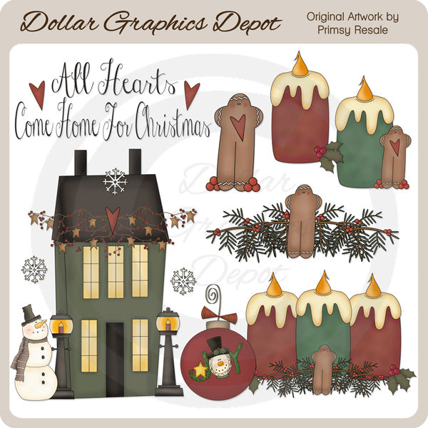 Country Christmas - Clip Art