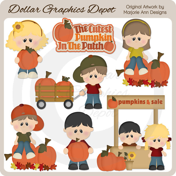 Cutest Pumpkin In The Patch 1 - Clip Art