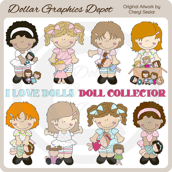 Dolly Girls - Clip Art - DCS Exclusive