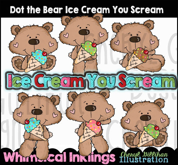 Dot The Bear Ice Cream You Scream