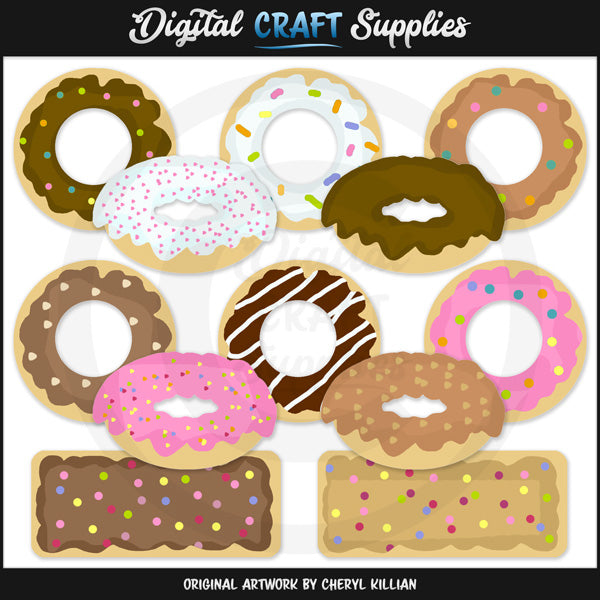 Dozen Donuts - Clip Art