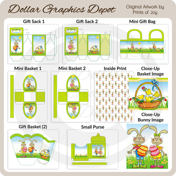 Easter Bunny - Printable Set 2
