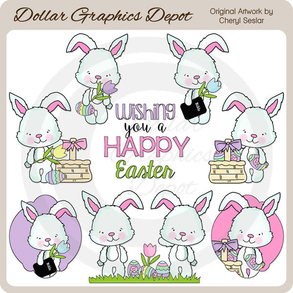 Easter Sunday Bunny - Clip Art