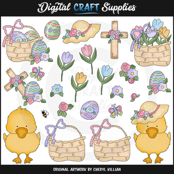 Easter Wishes - Clip Art