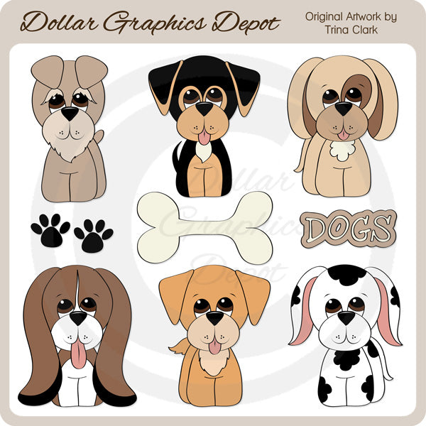 Everyday Dogs - Clip Art
