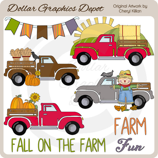 Fall On The Farm - Clip Art