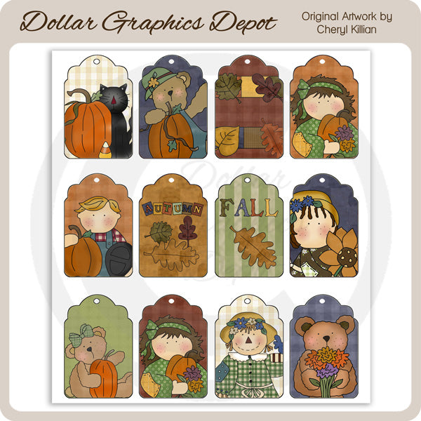 Fall Wishes - Sheet Tags