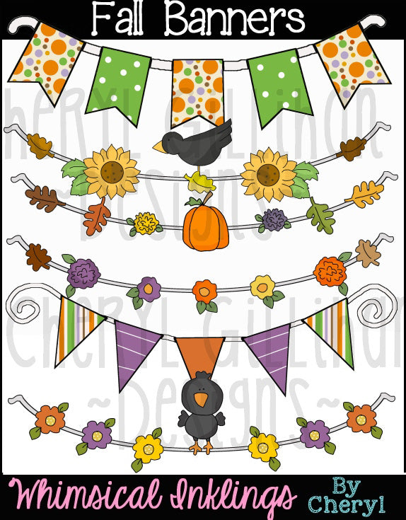 Fall Banners...Set of 6