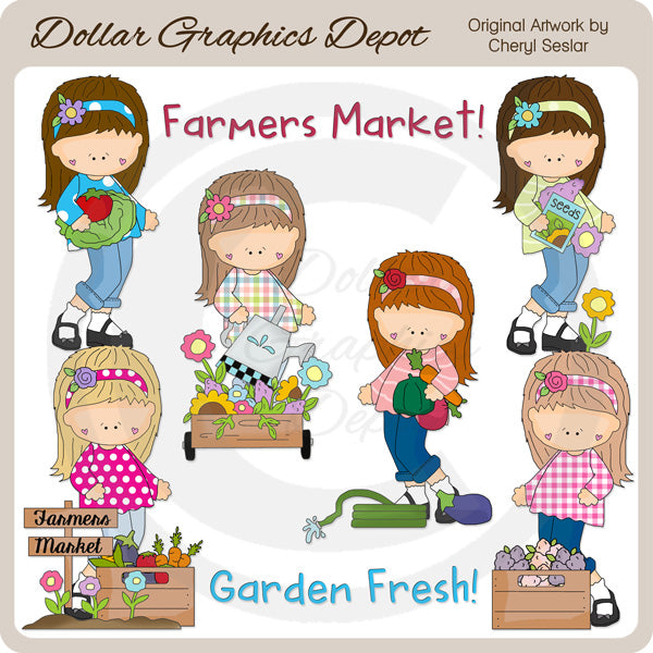 Farmers Market Teens - ClipArt - Esclusiva DCS