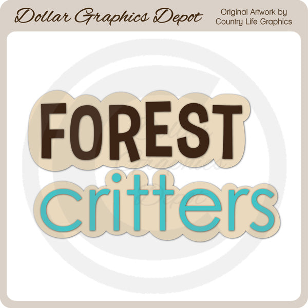 Forest Critters WA - Cutting Files