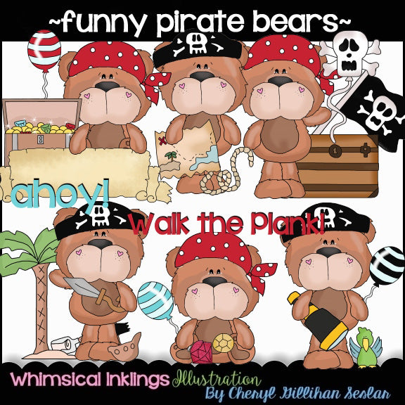 Funny Bears...Pirate Bears