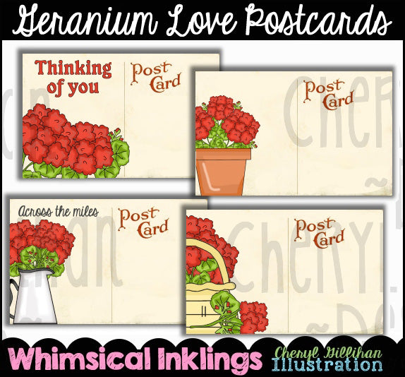 Geranium Love_Postcards