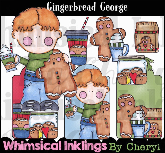 Gingerbread George...Hand Colored Graphic Collection