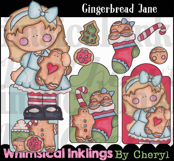 Gingerbread Jane...Hand Colored Graphic Collection