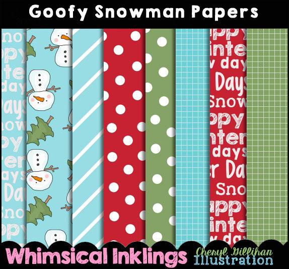 Goofy Snowman Papers