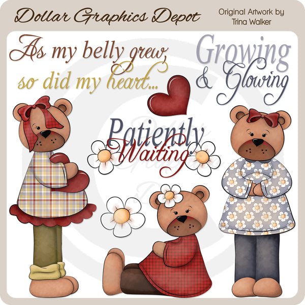 Growing and Glowing - Clip Art