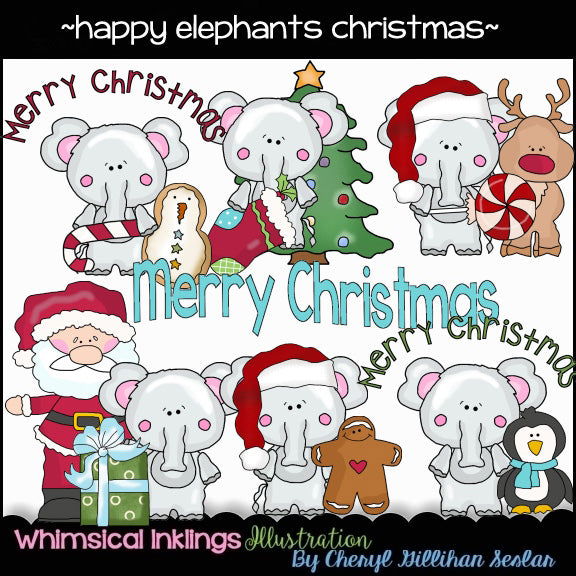 Happy Elephants...Christmas