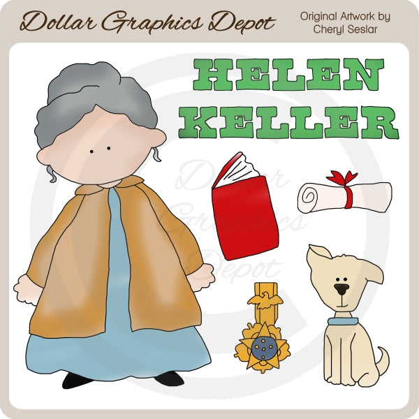 Helen Keller - Clip Art