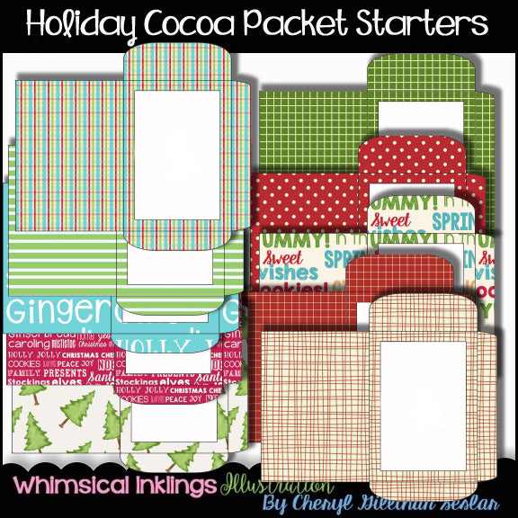 Holiday Cocoa Packet Starters... Set of 10 (WI)