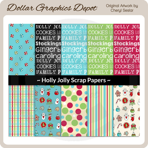 Holly Jolly - Scrap Papers
