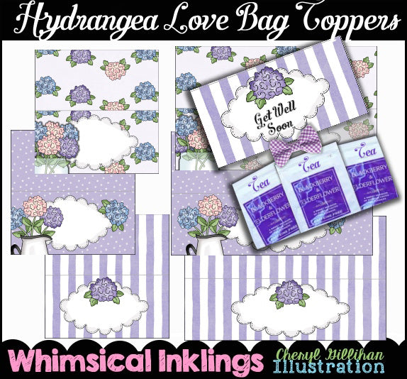Hydrangea Love_Bag Toppers
