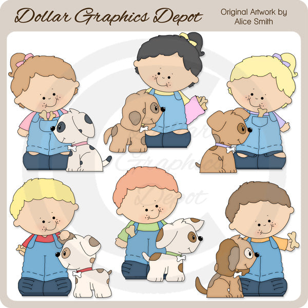 I Love My Puppy - Clip Art - DCS Exclusive