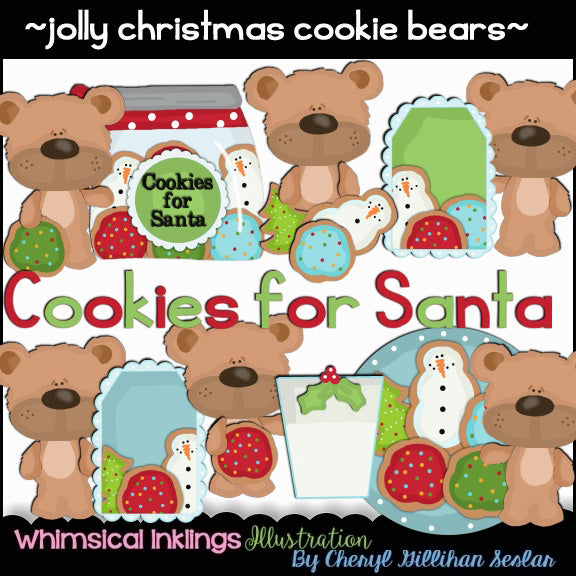 Jolly Bears..Christmas Cookies