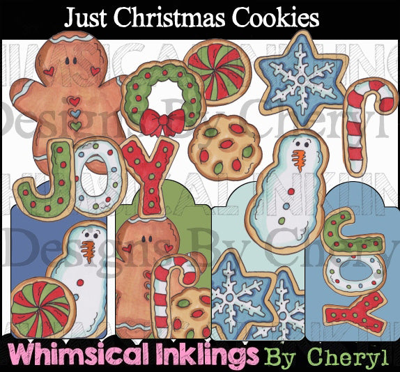 Just Christmas Cookies...Hand Colored Graphics