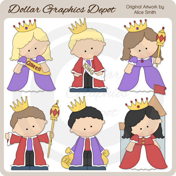 Kings and Queens - Clip Art - DCS Exclusive