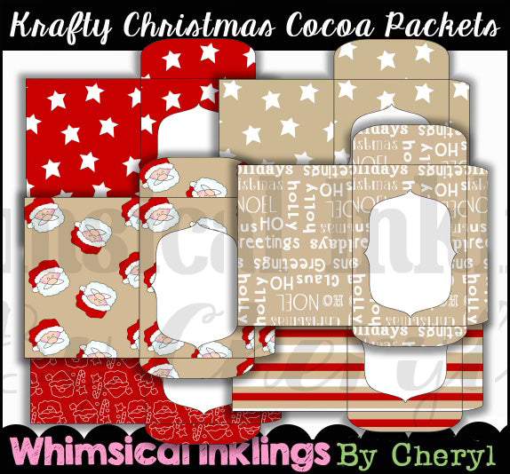 Paquetes de cacao navideño Krafty (WI)