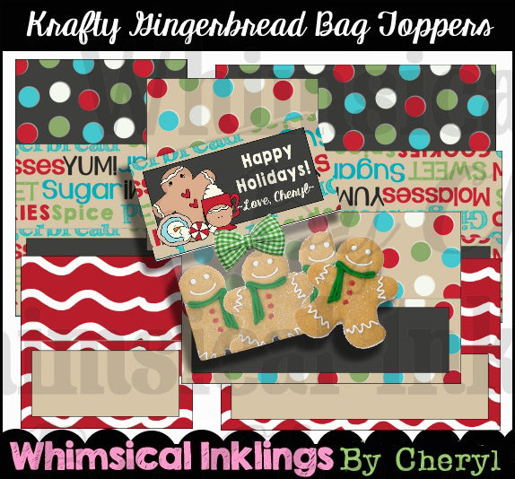 Krafty Gingerbread Bag Toppers  (WI)