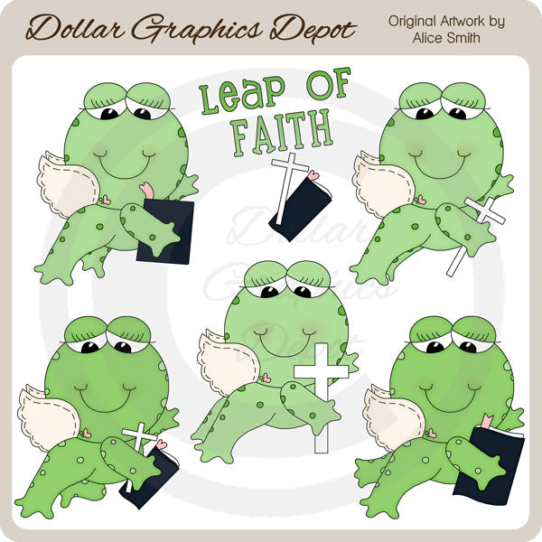 Leap Of Faith Frogs - Clip Art - DCS Exclusive