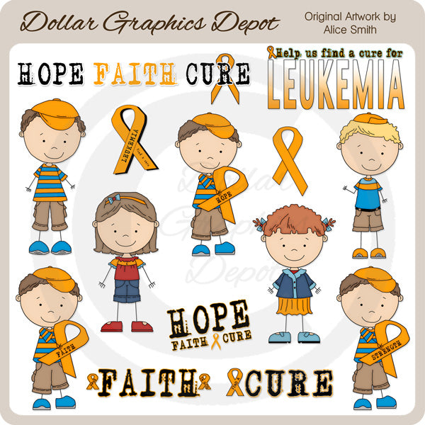 Leukemia Awareness Team Brandon - Clip Art - DCS Exclusive