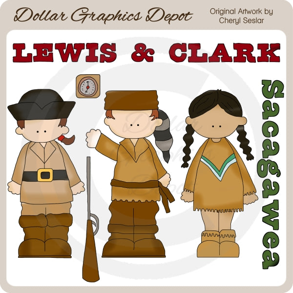 Lewis e Clark - ClipArt