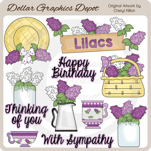 Lilac Love - Clip Art