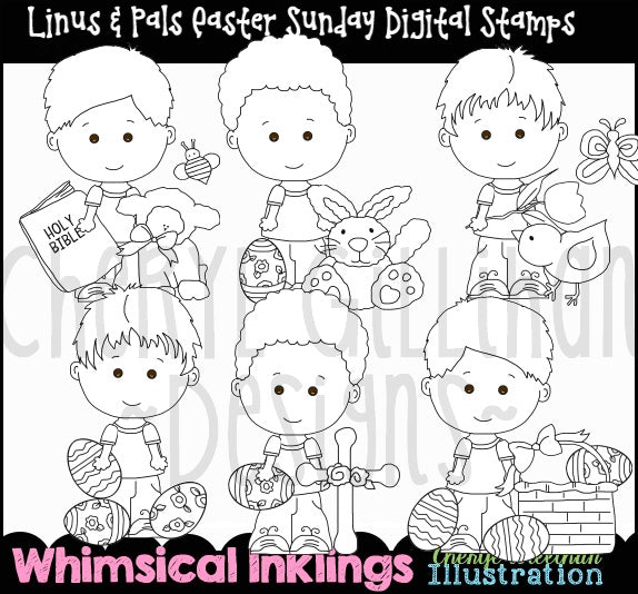 Linus & Pals...Easter Sunday...Digital Stamps