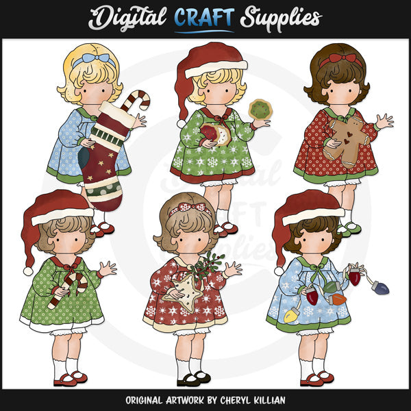 Little Christmas Cuties - Clip Art - DCS Exclusive